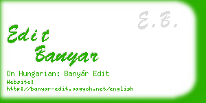 edit banyar business card