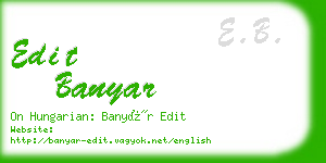 edit banyar business card